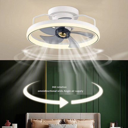 Simple Fashion Living Room Bedroom Dining Room Fan Lamp - Royalessencelux