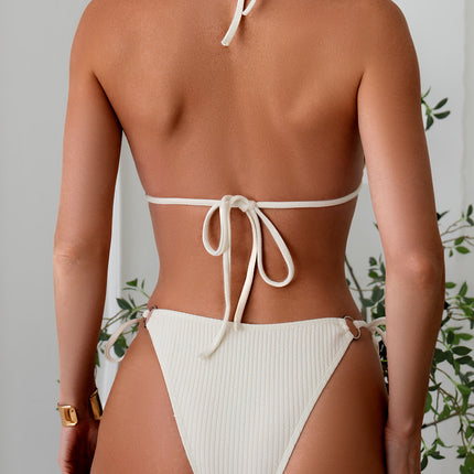 Sexy Bikini Set Summer Side Tie Thong Bandage Style Swimsuit Womens Clothing - Royalessencelux