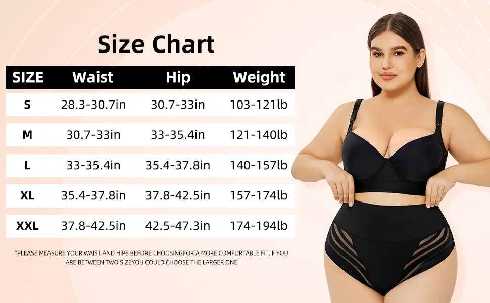 Black high-waisted plus size shaping mesh bikini set featuring sheer mesh panels and adjustable straps designed as size shaping underwear.