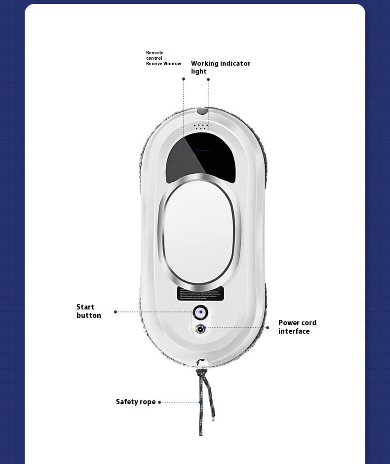 silver automatic high altitude cleaning machine featuring a sleek oval-shaped design with black accents on the control panel for efficient high altitude cleaning tasks