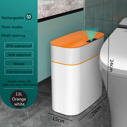 Smart Trash Can With Lid For Bedroom And Living Room Kitchen Storage Box Trash Can Induction Small Car Box Automatic Smart Dustbin Smart Trash Bin - Royalessencelux