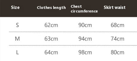 The table lists size measurements for the red lace fashion lace sling night skirt suit including clothes length chest circumference and skirt waist dimensions across sizes s m and l.