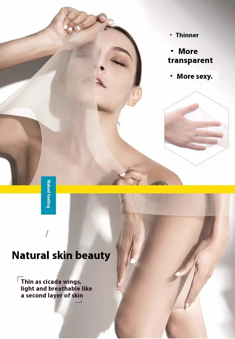 women’s summer flesh color silk stockings made of transparent ultra-thin sheer fabric with a second-skin feel for a natural breathable look ideal for spring and summer wear