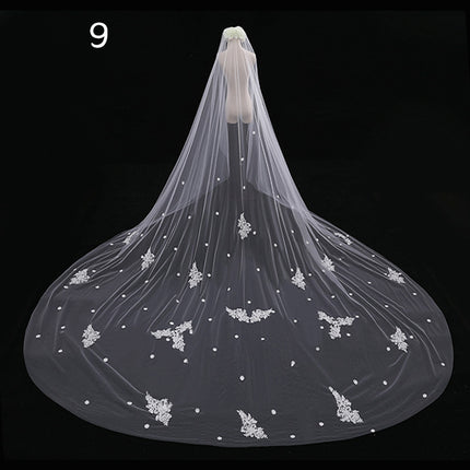Bride Wedding Master Wedding Veil Long Long Tail - Royalessencelux