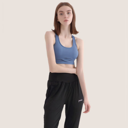 Nude Sports Underwear Women Running Halter Yoga Wear Vest Net Celebrity Anchor Fitness - Royalessencelux