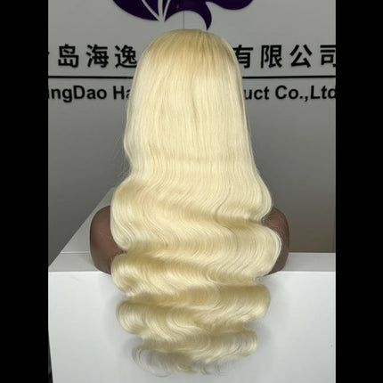 2025 Hot Sale Blonde 30 Inch HD 13x4 Body Wave Lace Wig Raw Black Female Human Hair - Royalessencelux
