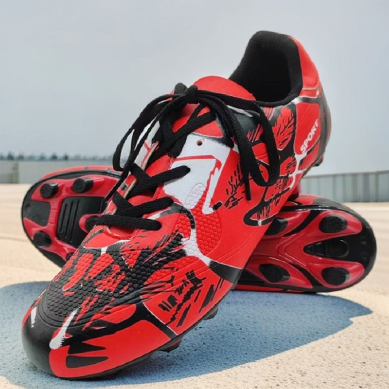Low Top Spike Soccer Cleats, Unisex Athletic Football Training Shoes (Style B)
