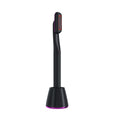 Black electric toothbrush with purple accent lighting featured alongside a 5-in-1 360 degrees rotary eye massage wand with therapeutic warmth