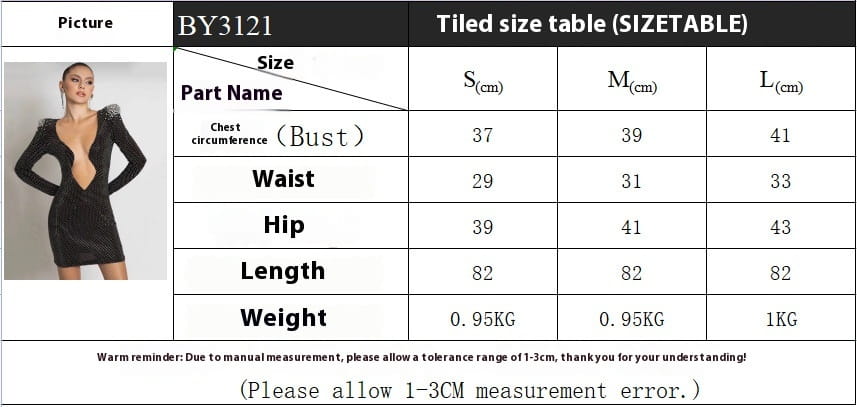 black sequined sexy rhinestone bandage long sleeve mini dress with a plunging neckline perfect for dress cross border and cross border foreign fashion buyers