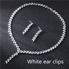 White ear clips