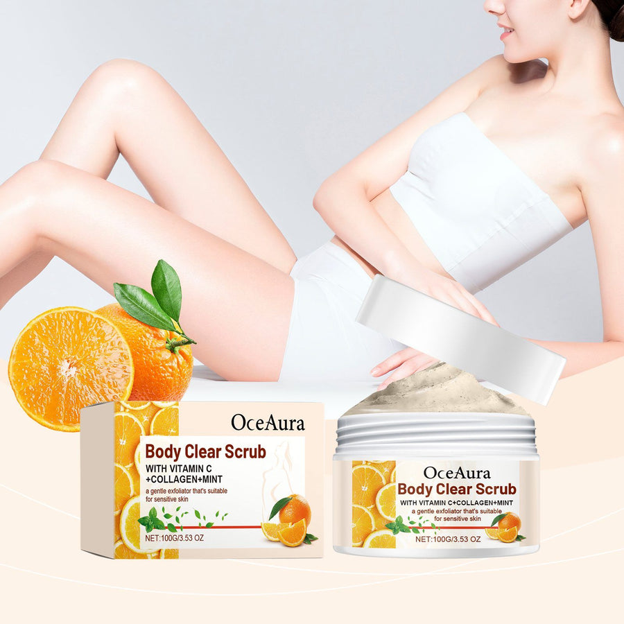 Citrus Orange Exfoliating Body Scrub - Smoothing Polish for Soft Glowing Skin 100g