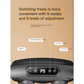 Black 6-head massage gun deep with digital display p9 control buttons and type-c port for muscle recovery use