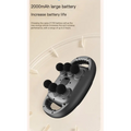 Black and silver 6-head massage gun deep with multiple spherical rollers for targeted muscle recovery and deep body massage