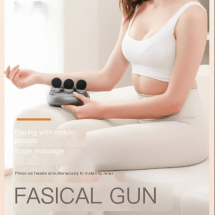 6 - head Massage Gun Full Body Deep - Royalessencelux