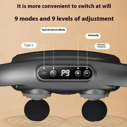 6 - head Massage Gun Full Body Deep - Royalessencelux