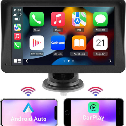 7-inch Portable Wireless Carplay Car Smart Screen MP5 Vehicle Navigation Reversing Player - Royalessencelux