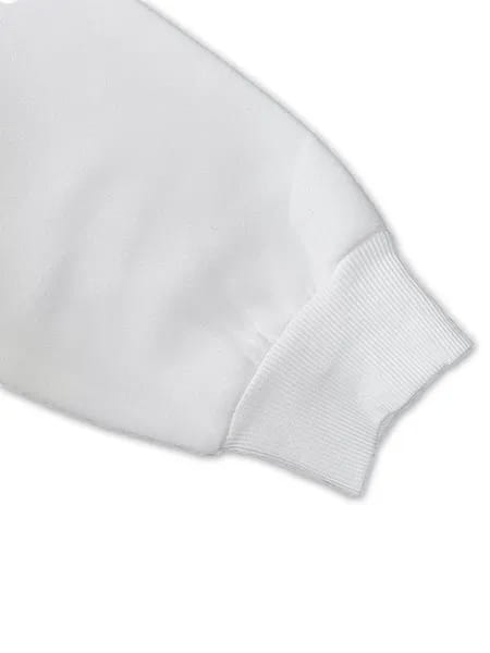 white cotton sleeve with ribbed cuff on women cowboy boots print round neck pullover