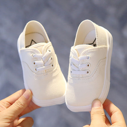 Canvas Shoes Korean Board Shoes Boys Baby White Shoes - Royalessencelux