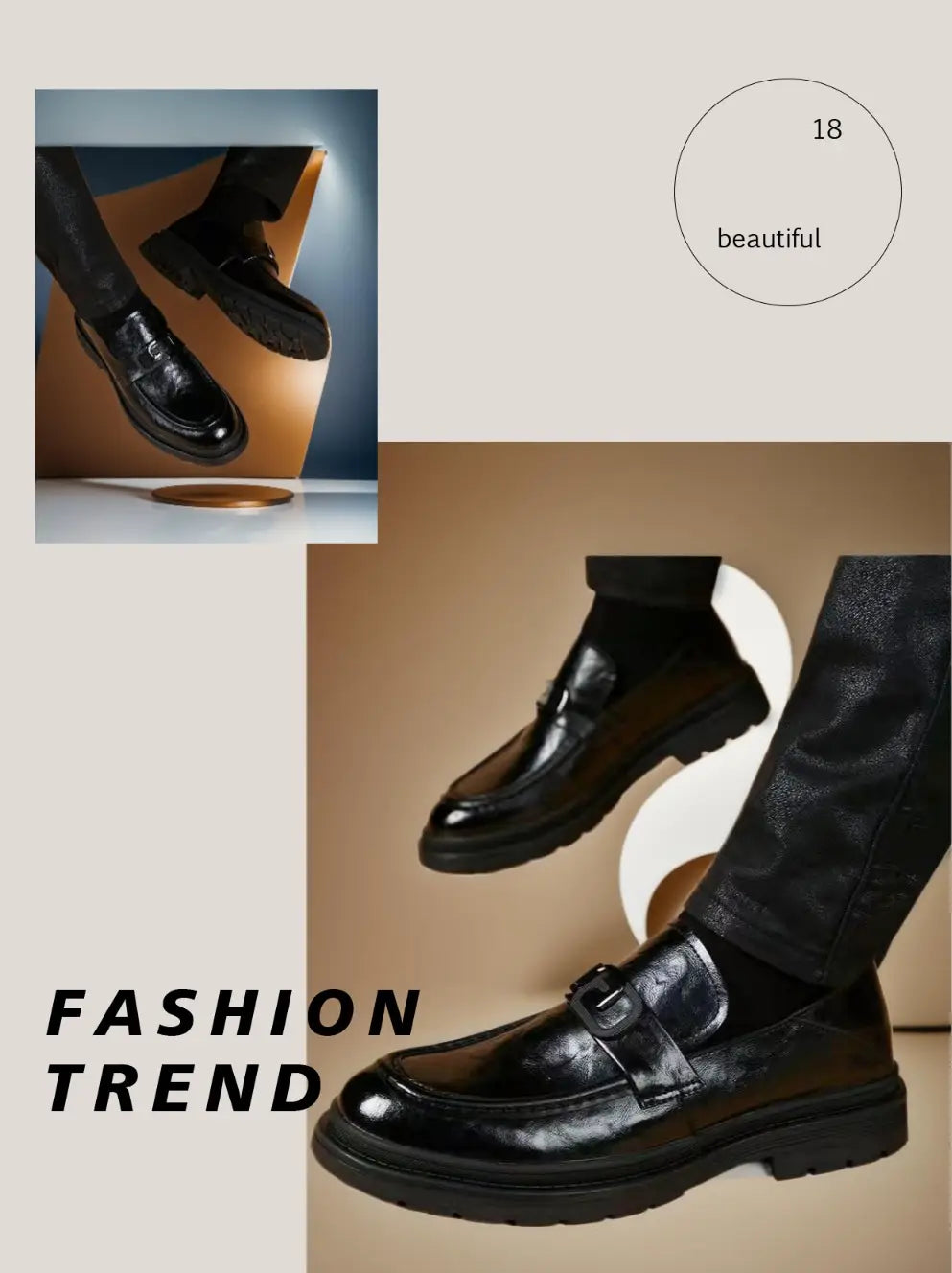 Black glossy business casual leather loafers featuring a single buckle strap and a patent leather finish suitable for casual leather shoes and business casual wear.