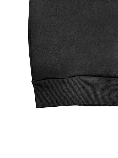 black ribbed knit cuff detail on women cowboy boots print round neck pullover