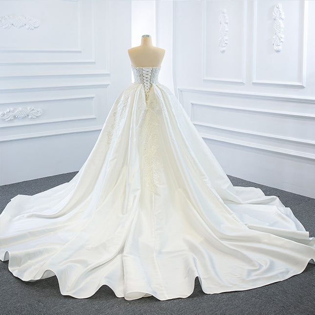 The Wedding Dress Wears Two Fishtail Tail Tube Tops, The Temperament Is Thin And Dreamy - Royalessencelux