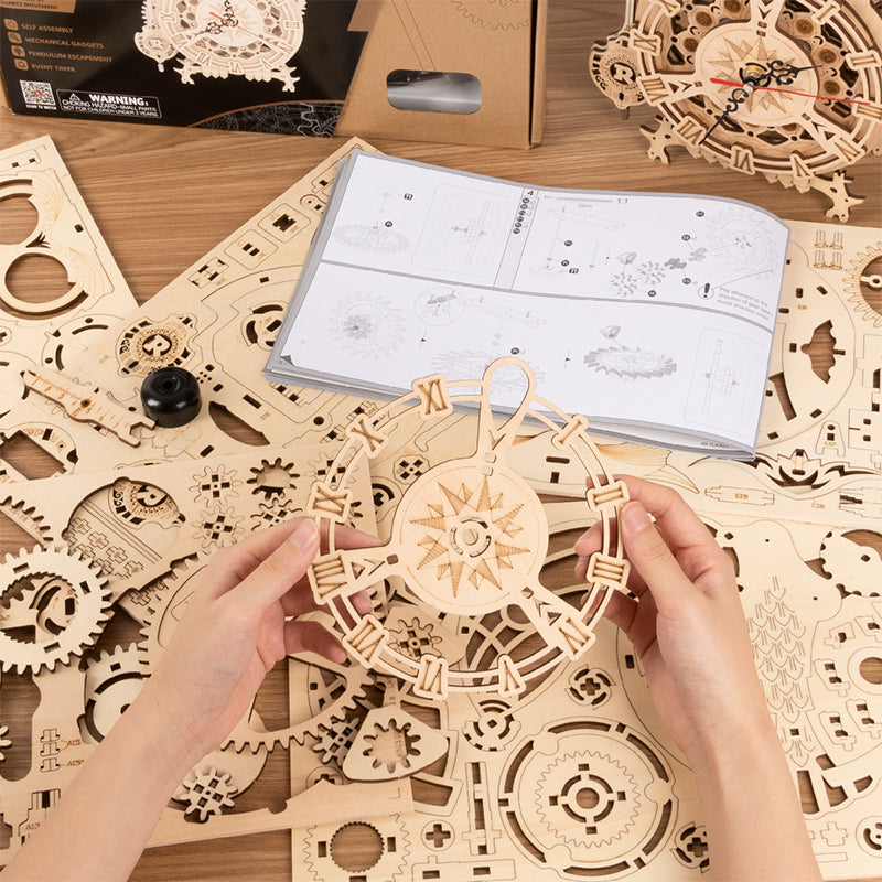 DIY wooden owl clock puzzle kit – view 6