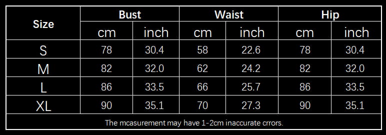 size chart for black ruched sling backless halter dress showing measurements in centimeters and inches for sizes s through xl featuring dress temperament sling design