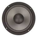 Black 6in car loudspeaker 600w with matte finish and concentric rings for premium coaxial car sound systems