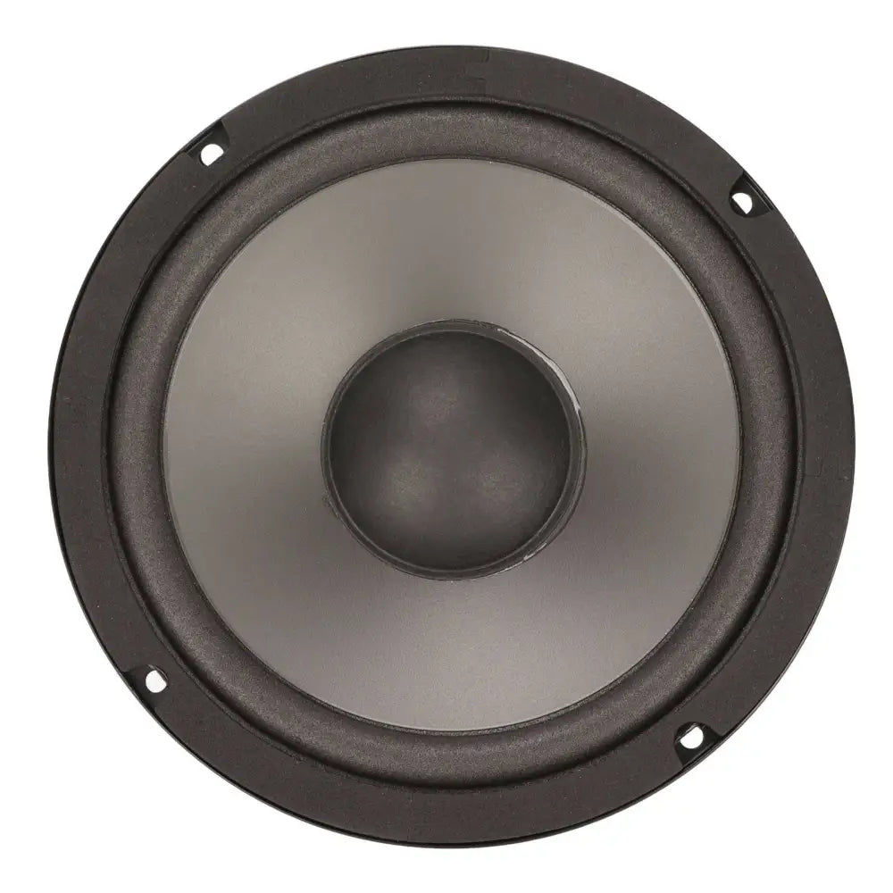 Black 6in car loudspeaker 600w with matte finish and concentric rings for premium coaxial car sound systems