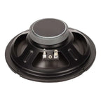 Black 6.5 inch woofer with silver cone and two terminal posts on back for car loudspeaker 600w 4 ohms coaxial car system