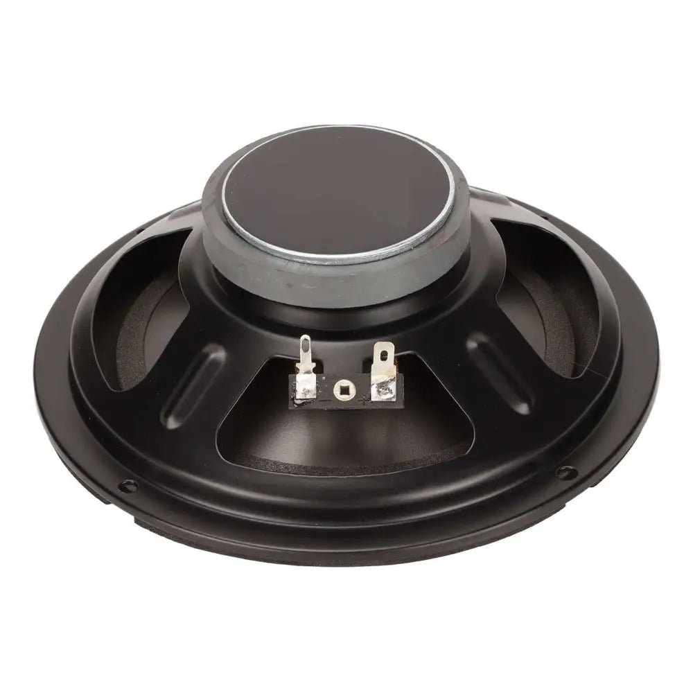Black 6.5 inch woofer with silver cone and two terminal posts on back for car loudspeaker 600w 4 ohms coaxial car system