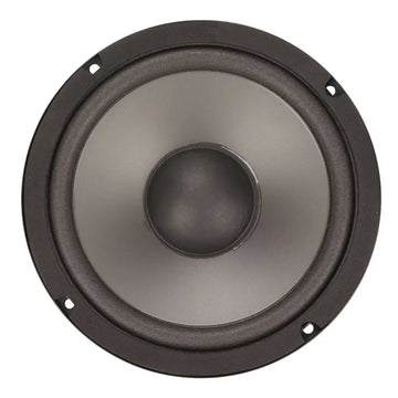 Black 6in car loudspeaker 600w with matte finish and concentric rings for coaxial car sound systems