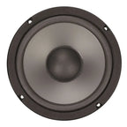 Black 6in car loudspeaker 600w with matte finish and concentric rings for coaxial car sound systems use