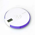7 compartment white and blue alarm clock pill dispenser with digital display and three buttons branded pillbox