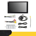 Black 7 inch hd android bluetooth mp5 player with touchscreen and built-in navigation in sleek rectangular design