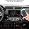 Black 7 inch hd android bluetooth mp5 player with sleek rectangular design silver trim and touchscreen for car use