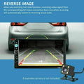 Black 7 inch touch screen car mp5 player with rear view camera display unit and separate mounting bracket for camera