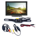 Black rearview camera system with 7 inch wireless suction cup display hd rearview monitor and assorted cables