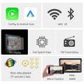 7 ips car smart screen with ips display supports wireless carplay android auto wifi bluetooth and fm transmitter functions