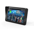 Black rectangular 7 ips car smart screen with touchscreen displaying cityscape and app icons for wireless carplay android auto