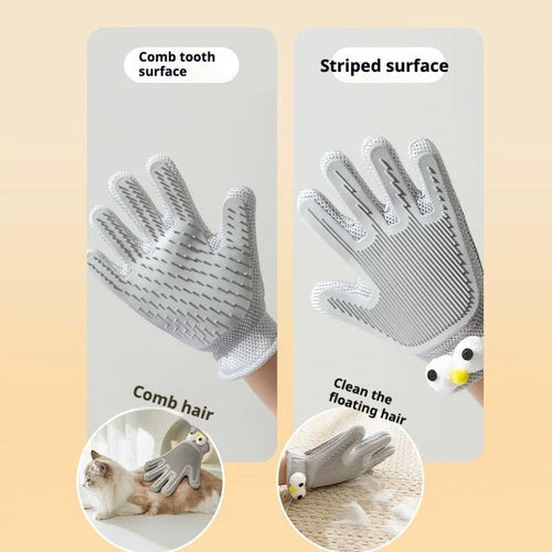 2-in-1 double-sided pet grooming glove for cats and dogs – view 1