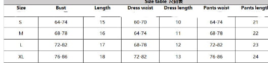 the size chart for women’s mini flowers steel ring embroidery lingerie set displays measurements in centimeters for sizes s to xl.