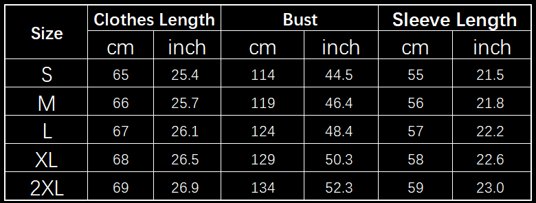 Size chart for pink solid oversized sweatshirt with side zippers showing measurements in centimeters and inches for sizes s through 2xl featuring an oversized sweatshirt crew neck design.