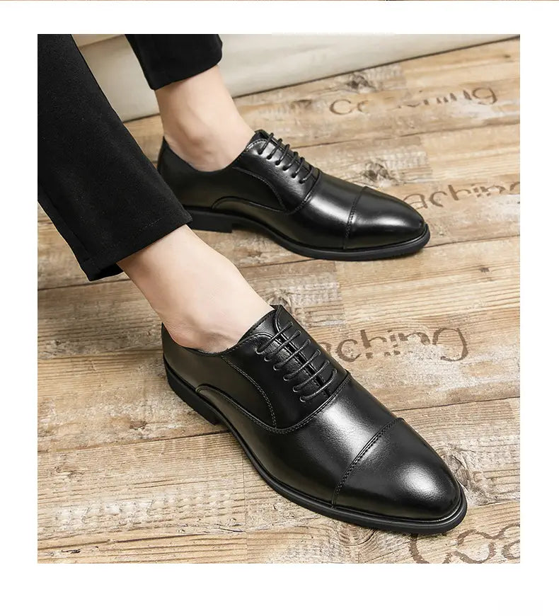plus size casual leather shoes brown cap toe oxford featuring black leather oxford shoes with a polished finish and classic cap toe design