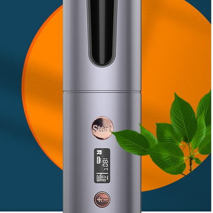 Wireless Rechargeable Curling Iron Electric Hair Curler Fully Automatic Rotating Portable Hairdresser - Royalessencelux