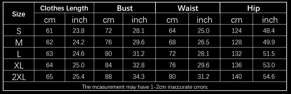 the table displays size measurements in centimeters and inches for the black ruffle dress ins fashion sleeveless backless style including length bust waist and hip dimensions for sizes s through 2xl