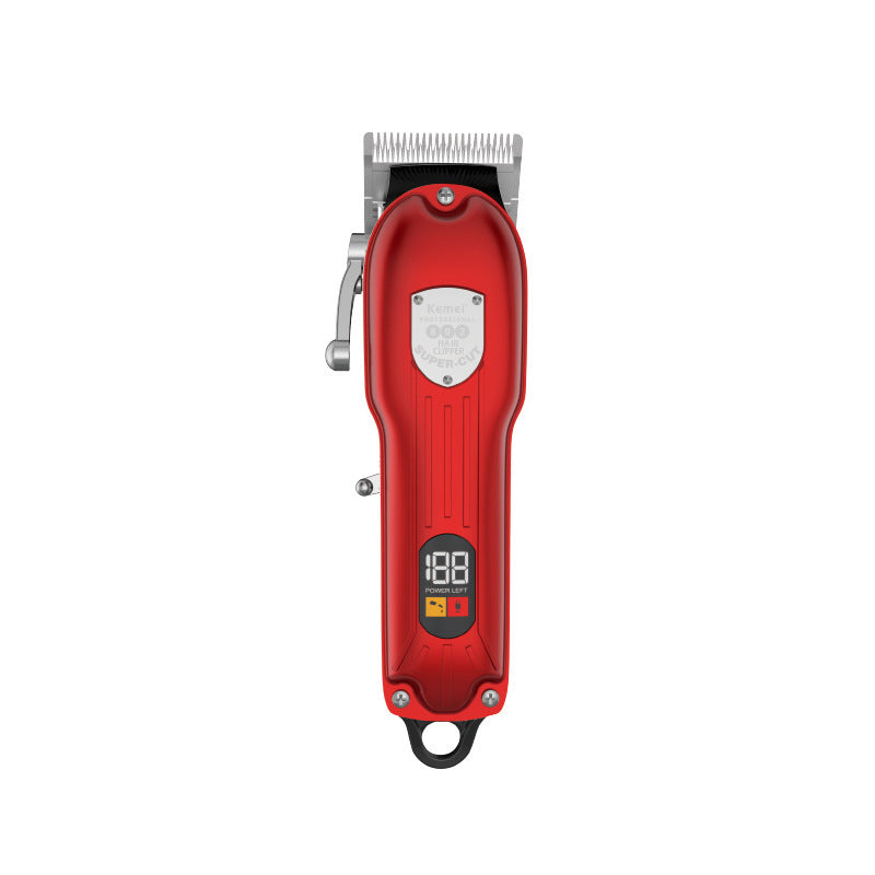 Retro oil-head electric hair clipper with LED digital display – view 7