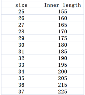 the table displays sizes and corresponding inner lengths for pink rose girls crystal shoes high heel sandals designed as summer princess shoes.