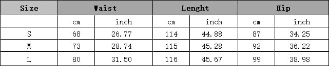 Size chart for gold floral velvet halter banquet evening dress showing measurements in centimeters and inches for sizes s, m, and l, highlighting key fits of this fashion velvet halter sheath.