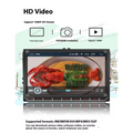 Black 9 inch android car stereo with bluetooth gps navigation and red-lit control buttons for modern vehicles